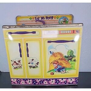VTG Little "Lil Bo‎ Peep" Wolverine Tin Litho Metal Play Kitchen Stove~Model 522